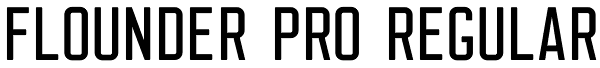 Flounder Pro Regular Font