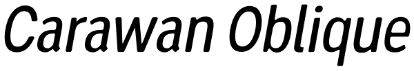 Carawan Oblique Font