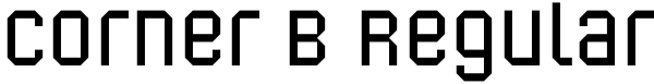 Corner B Regular Font