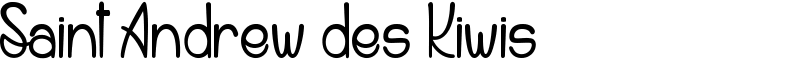 Saint Andrew des Kiwis Font