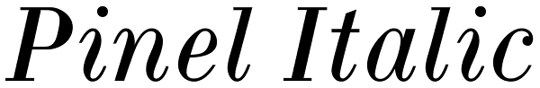 Pinel Italic Font