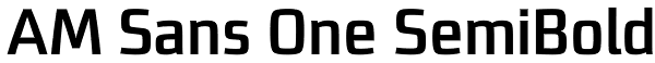 AM Sans One SemiBold Font