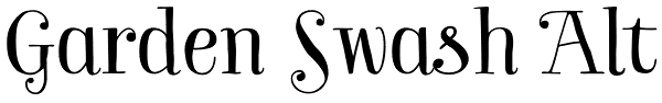 Garden Swash Alt Font