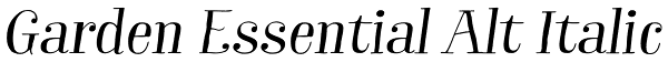 Garden Essential Alt Italic Font