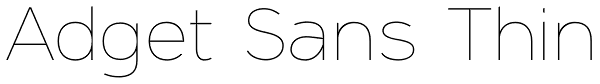 Adget Sans Thin Font