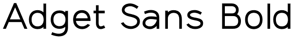 Adget Sans Bold Font