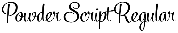 Powder Script Regular Font