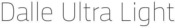 Dalle Ultra Light Font