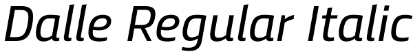 Dalle Regular Italic Font