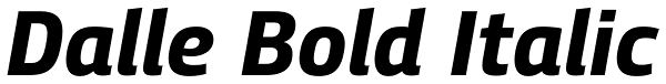 Dalle Bold Italic Font