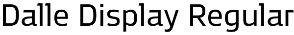 Dalle Display Regular Font