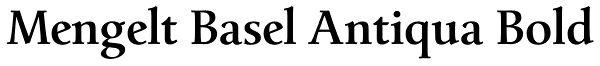 Mengelt Basel Antiqua Bold Font