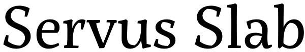 Servus Slab Font