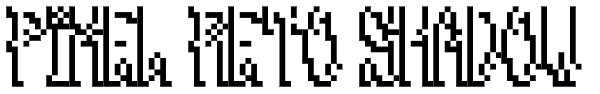 Pixel Reto Shadow Font