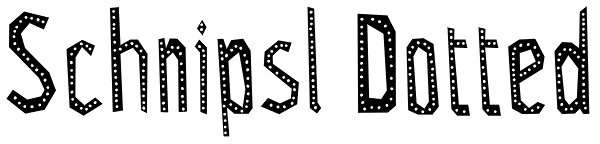 Schnipsl Dotted Font