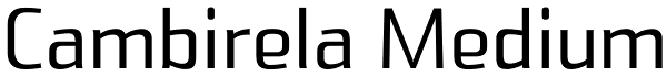 Cambirela Medium Font