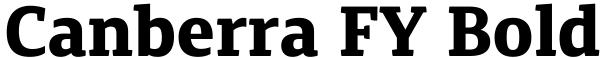 Canberra FY Bold Font