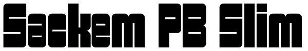 Sackem PB Slim Font