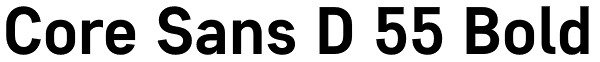 Core Sans D 55 Bold Font