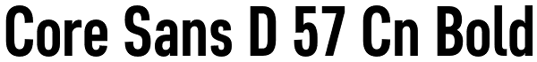 Core Sans D 57 Cn Bold Font