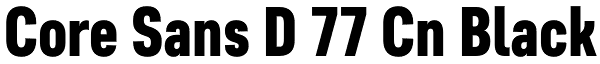 Core Sans D 77 Cn Black Font