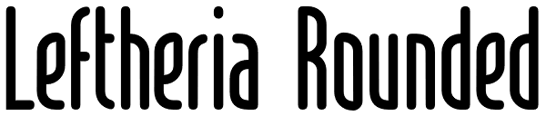 Leftheria Rounded Font