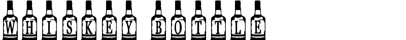 Whiskey Bottle Font