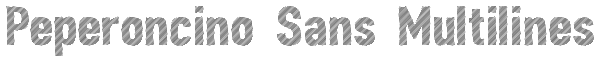 Peperoncino Sans Multilines Font