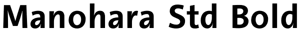 Manohara Std Bold Font