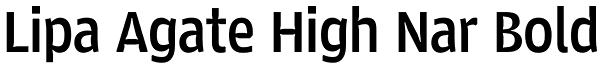 Lipa Agate High Nar Bold Font