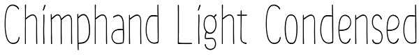 Chimphand Light Condensed Font