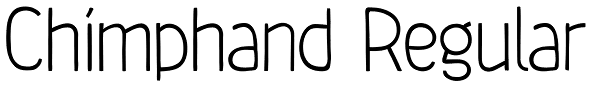 Chimphand Regular Font