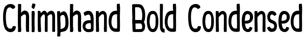 Chimphand Bold Condensed Font