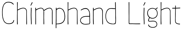 Chimphand Light Font