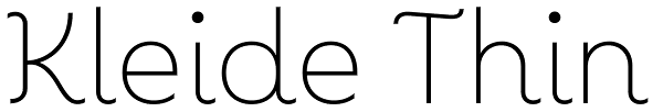 Kleide Thin Font