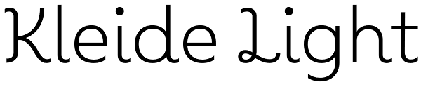 Kleide Light Font