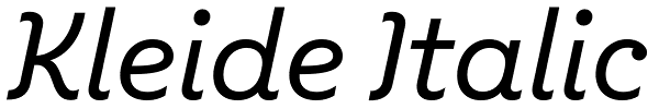 Kleide Italic Font