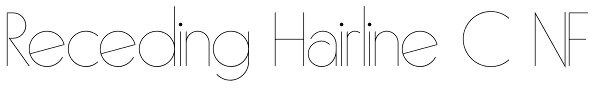 Receding Hairline C NF Font