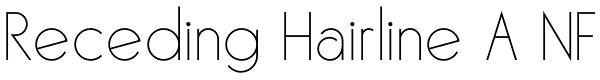 Receding Hairline A NF Font