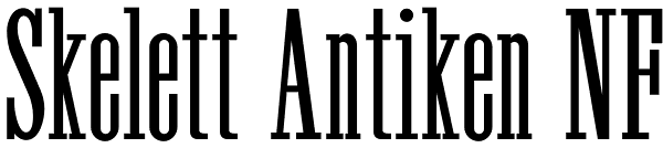 Skelett Antiken NF Font