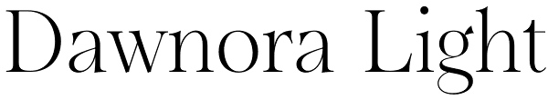 Dawnora Light Font