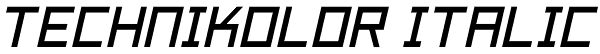 Technikolor Italic Font