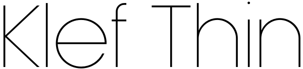 Klef Thin Font