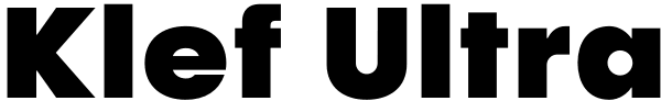 Klef Ultra Font