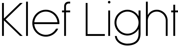 Klef Light Font