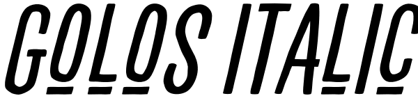 Golos Italic Font