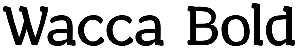 Wacca Bold Font