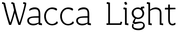 Wacca Light Font