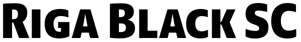 Riga Black SC Font