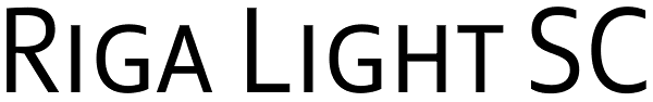 Riga Light SC Font